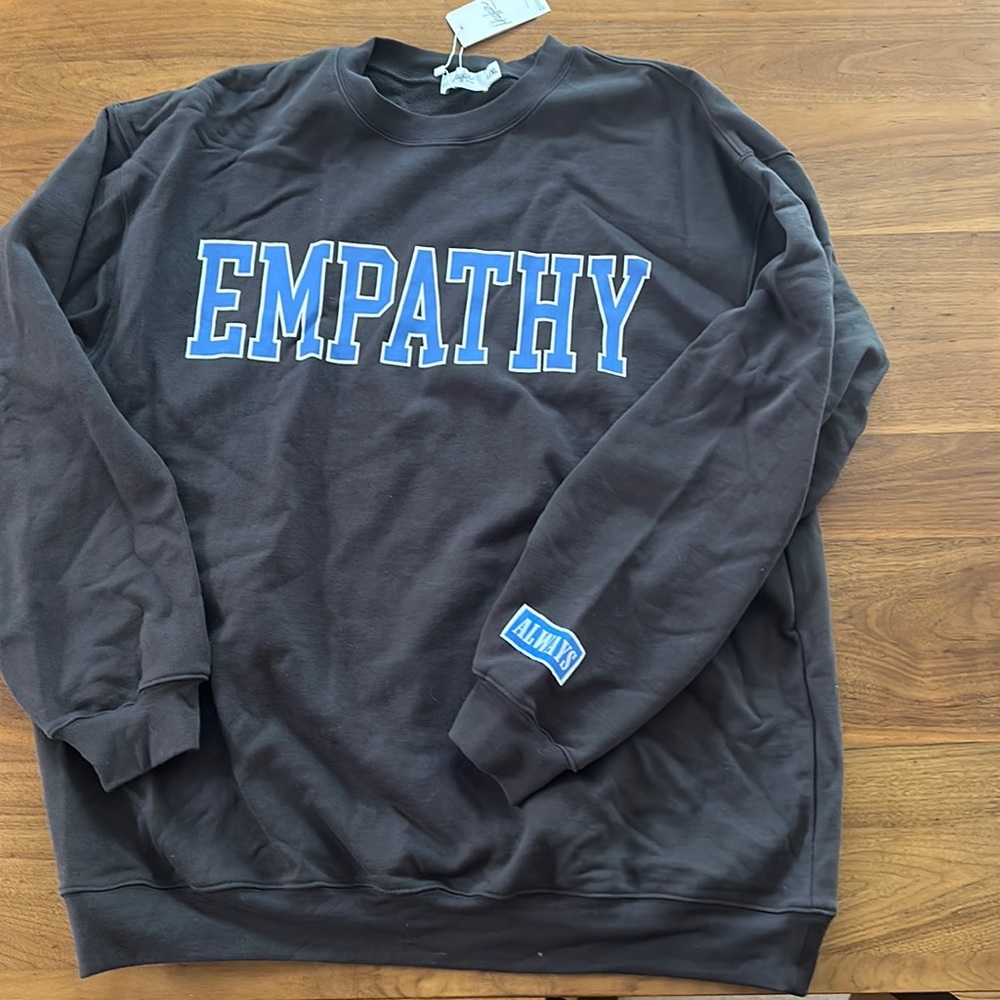 Empathy Black Sweatshirt by ALMST